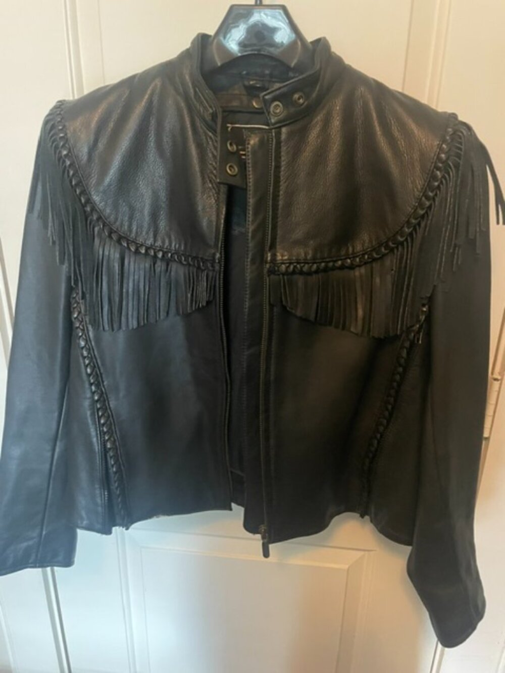 Vintage Willie G Harley Davidson Woman Black Motorcycle Jacket